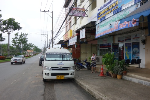 Minivan from west to east coast of Thai peninsula 